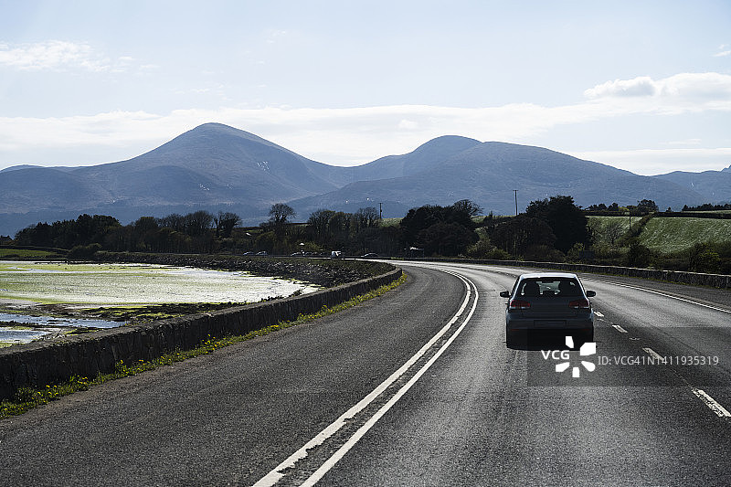 都柏林附近的摩托车道图片素材