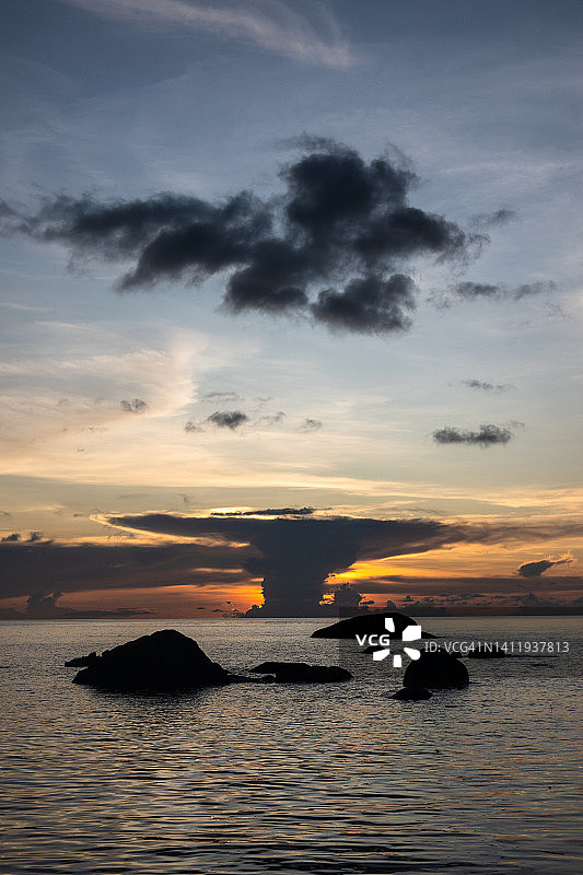 泰国涛岛的日落图片素材