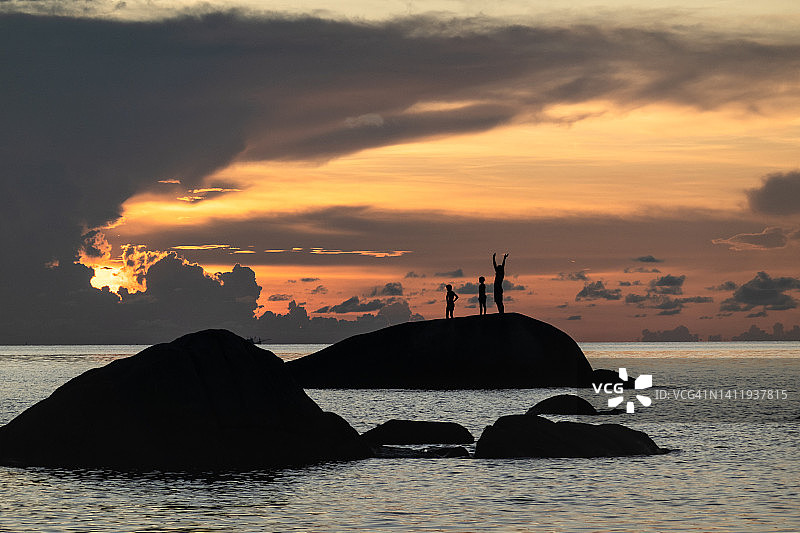 泰国涛岛的日落图片素材
