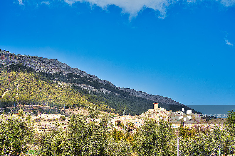 佩加拉哈尔村，哈恩省，安达卢西亚，西班牙图片素材