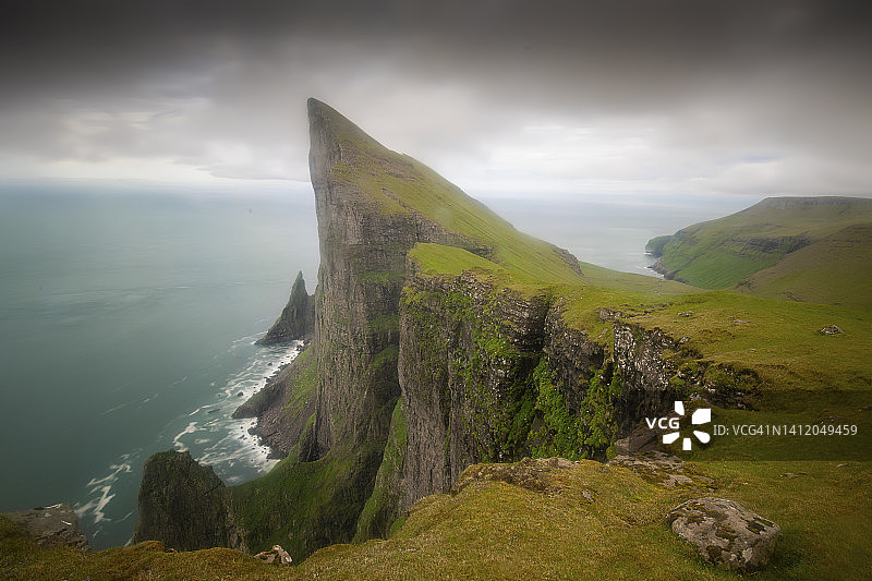 斯特莱默岛米林格山长曝光 - 法罗群岛图片素材