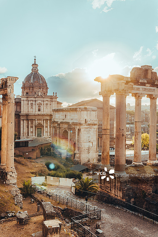 罗马意大利古罗马广场遗址图片素材