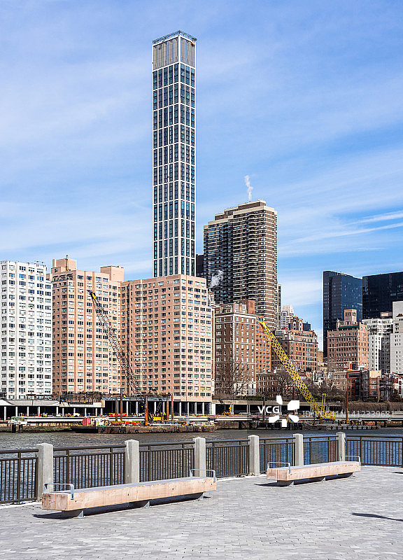 纽约的萨顿广场和东河图片素材