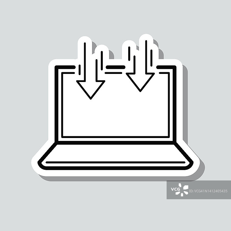 发送到笔记本电脑图标贴纸图片素材