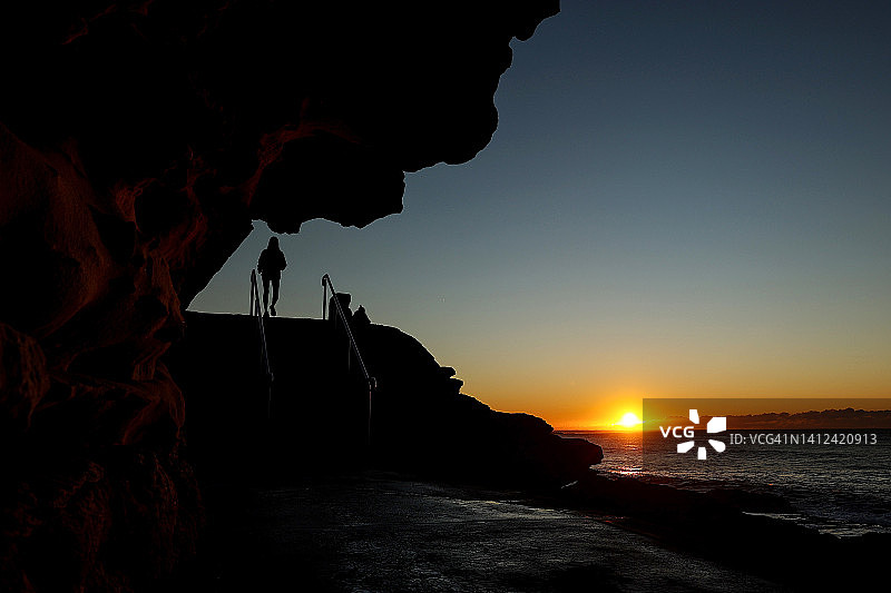 邦迪海滩日出图片素材