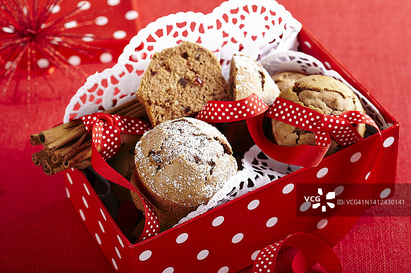 迷你香料蛋糕礼品图片素材