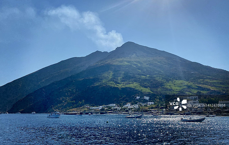 意大利斯特龙博利岛图片素材