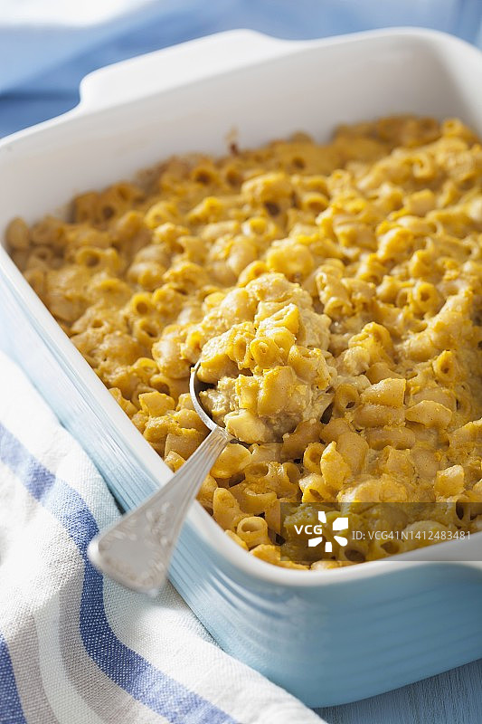 纯素奶酪通心粉图片素材