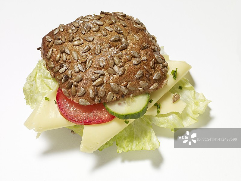 古达奶酪葵花籽卷图片素材