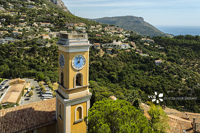 法国里维埃拉埃兹中世纪村庄图片素材