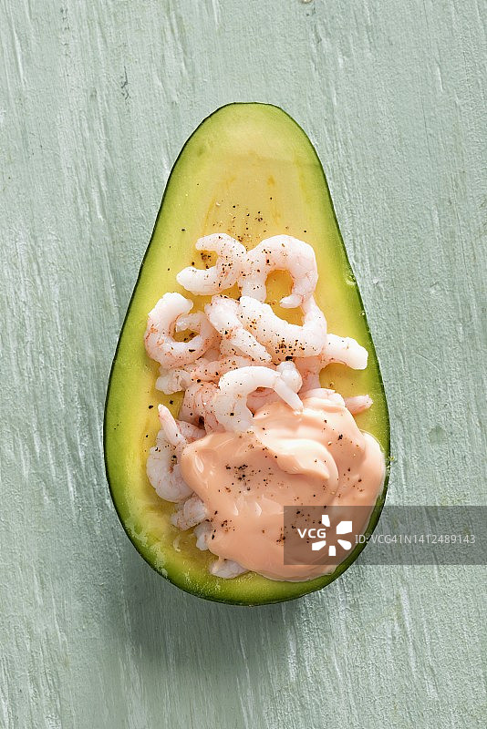 鲜虾牛油果图片素材