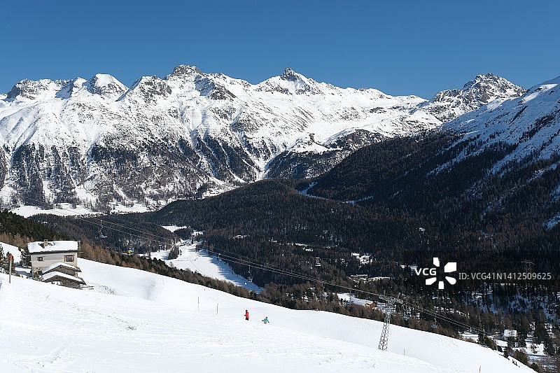 阿尔卑斯山全景图片素材