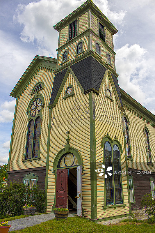 佛蒙特州布兰登联合卫理公会教堂图片素材