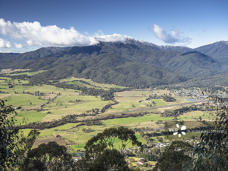 维多利亚州基瓦山谷的塔旺加农场图片素材
