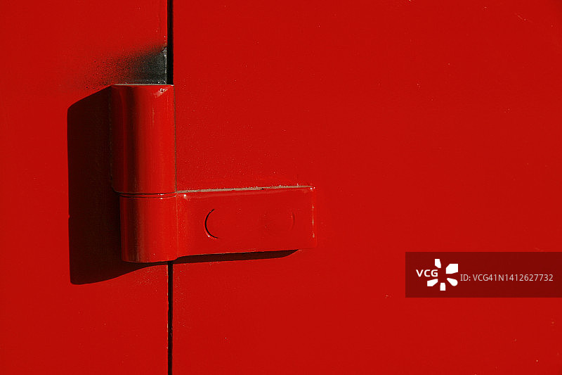 红色铰链图片素材