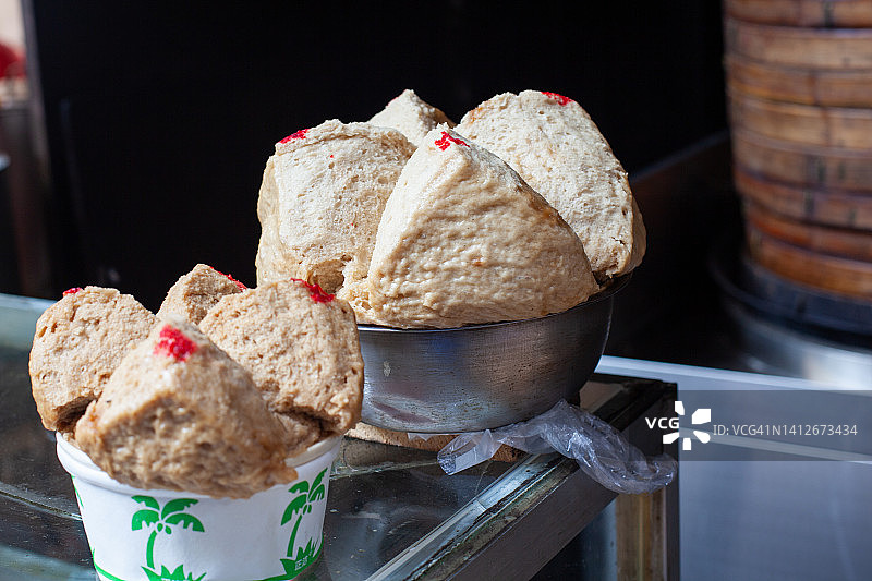 花形大号红糖馒头图片素材