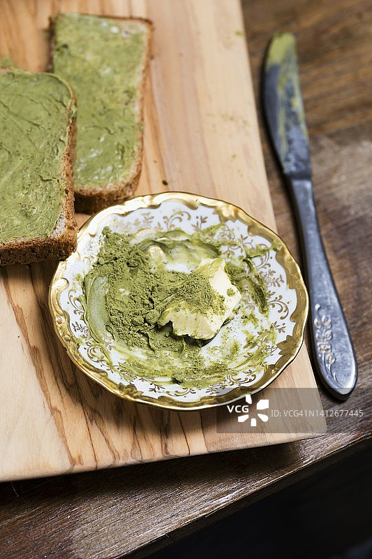 抹茶黄油图片素材