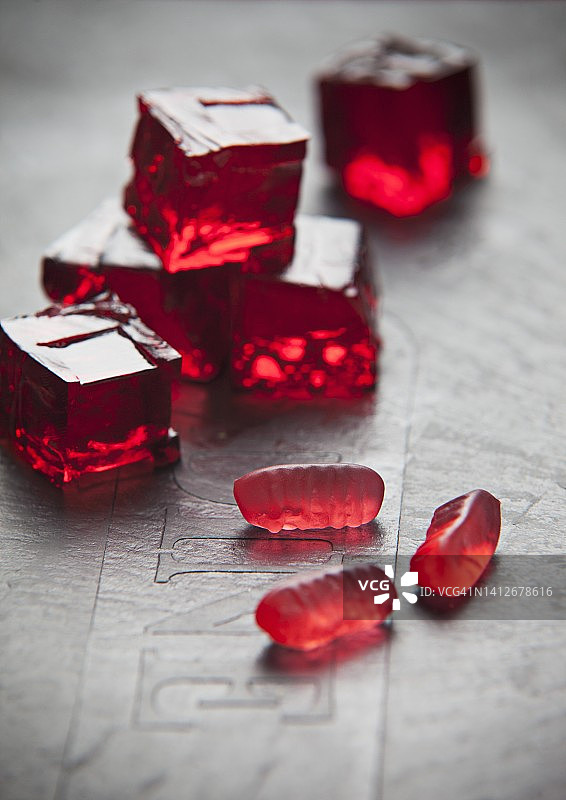 果冻甜点立方体图片素材