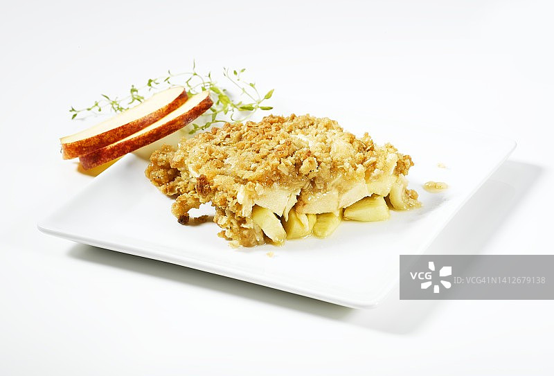 酥脆的苹果烘烤食品图片素材