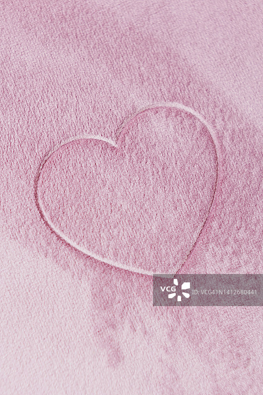 心形压花天鹅绒布图片素材