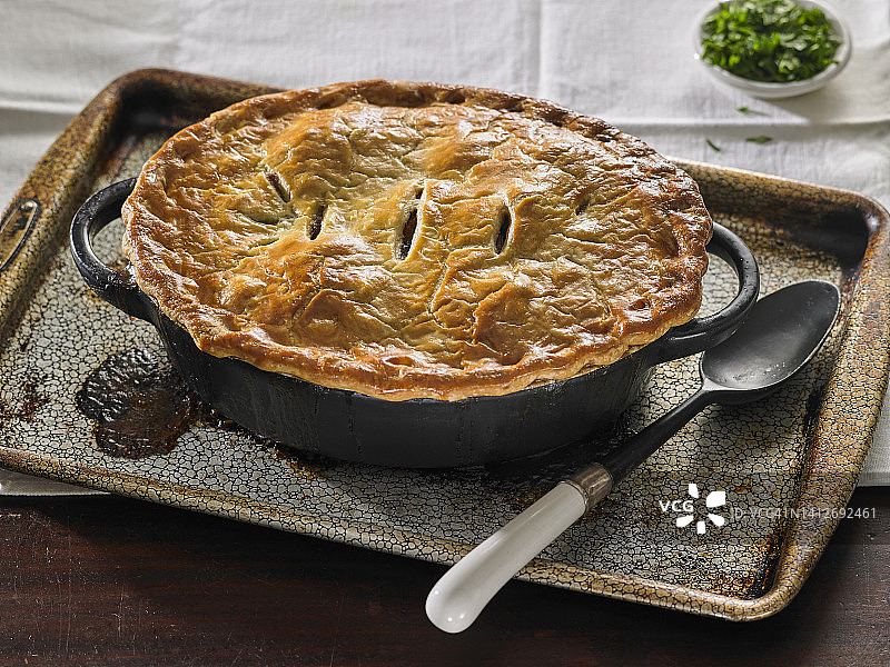 鸡肉砂锅馅饼图片素材