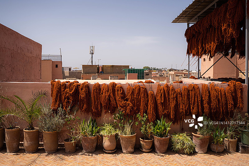 马拉喀什的露台图片素材