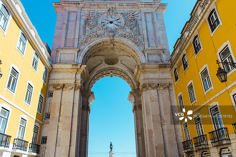 奥古斯塔拱门视角图片素材