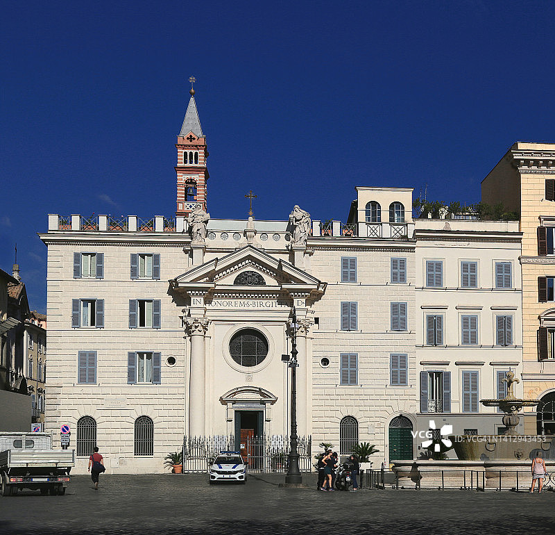 罗马市的法尔内塞广场图片素材