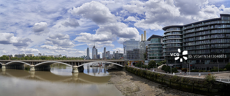英国伦敦巴特西发电站住宅公寓开发项目图片素材