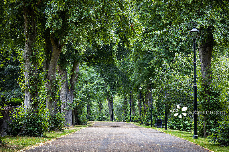 什罗普郡什鲁斯伯里国家自行车道81号，英格兰图片素材