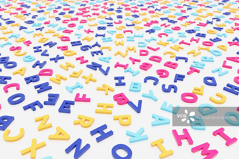 平面上的字母图片素材