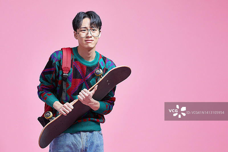 复古风，新风潮，潮流，青年文化，滑板图片素材