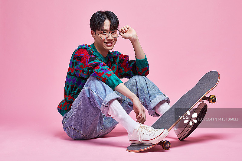 复古风，新风潮，潮流，青年文化，滑板图片素材