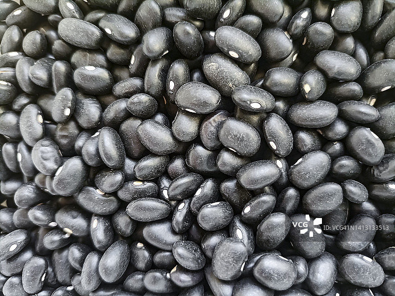 生黑豆平铺全画幅照片图片素材