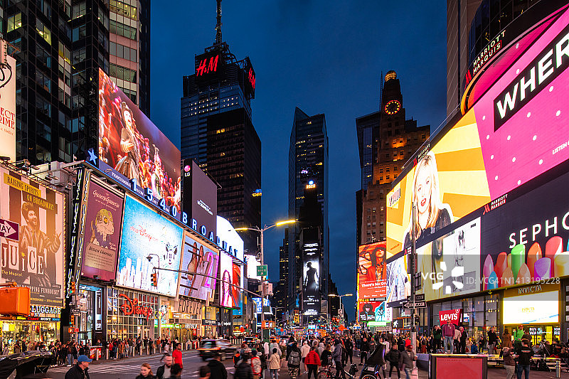 时代广场图片素材