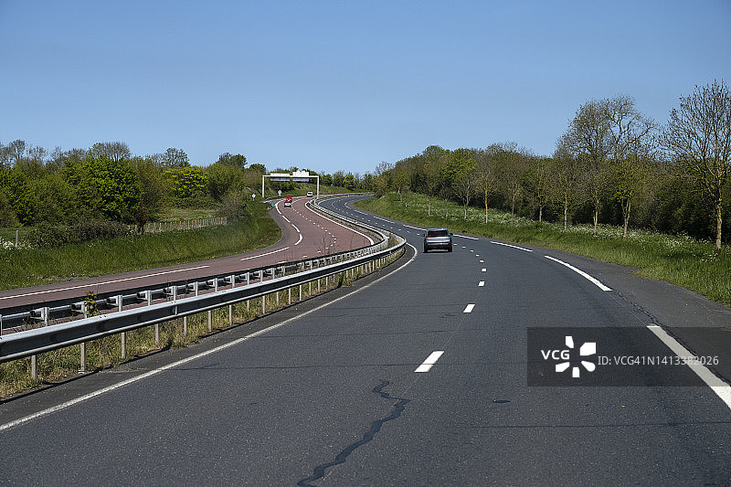 卡昂附近的公路图片素材