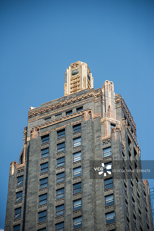 碳化物和碳大厦的贴金塔图片素材