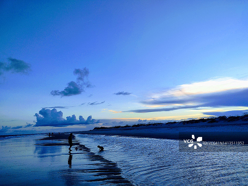 北卡罗来纳州顶帆海滩图片素材