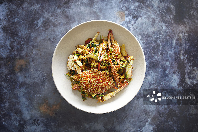 泰式咖喱炒蟹图片素材