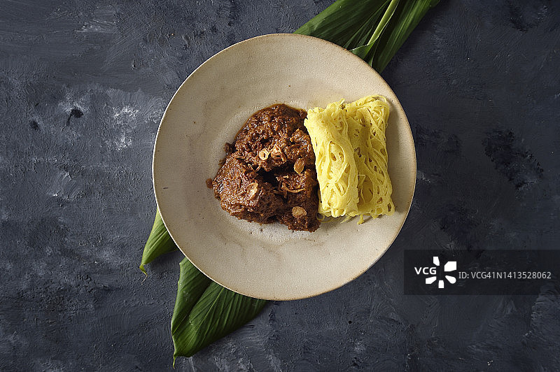 牛肉兰当配罗蒂jala图片素材