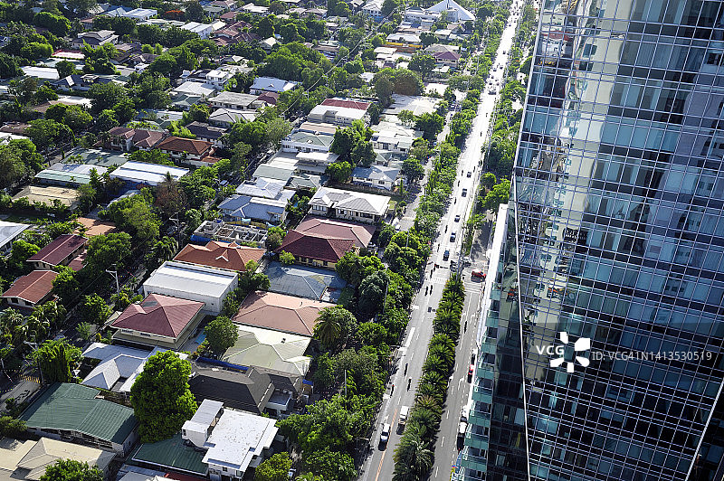马尼拉的道路俯视图图片素材