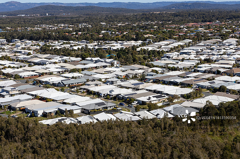 阳光海岸南部航拍影像图片素材
