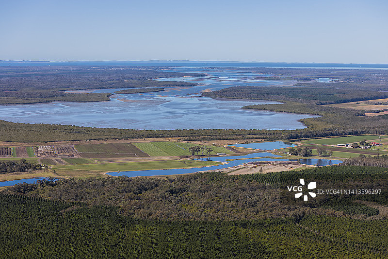 阳光海岸南部航拍影像图片素材