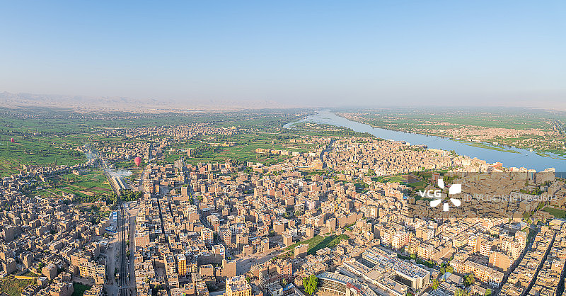 埃及卢克索的热气球图片素材