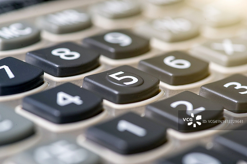 计算器上的数字图片素材