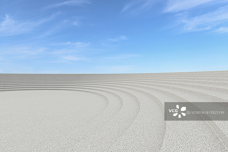 3D渲染：室外圆形梯子图片素材