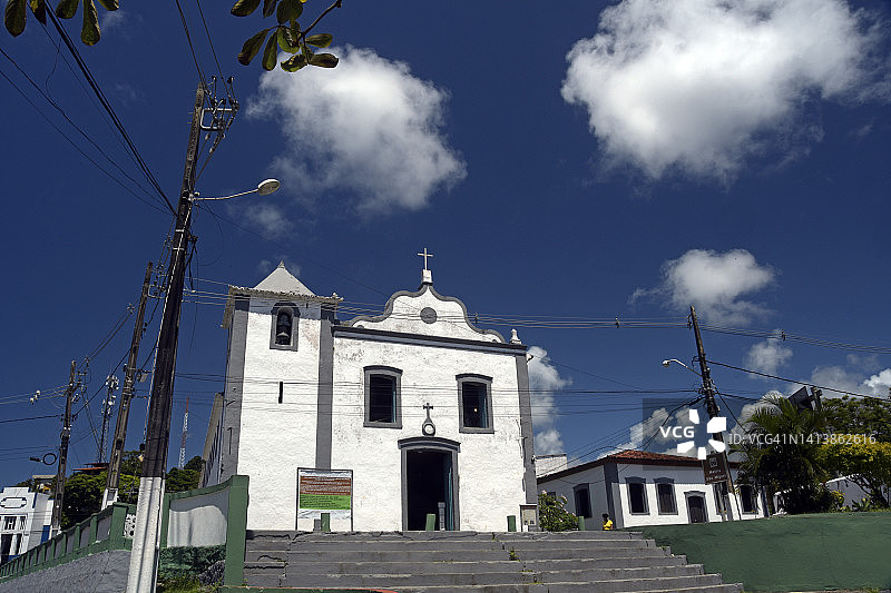 巴西巴伊亚州伊塔卡雷的圣米格尔阿尔坎霍主教堂图片素材