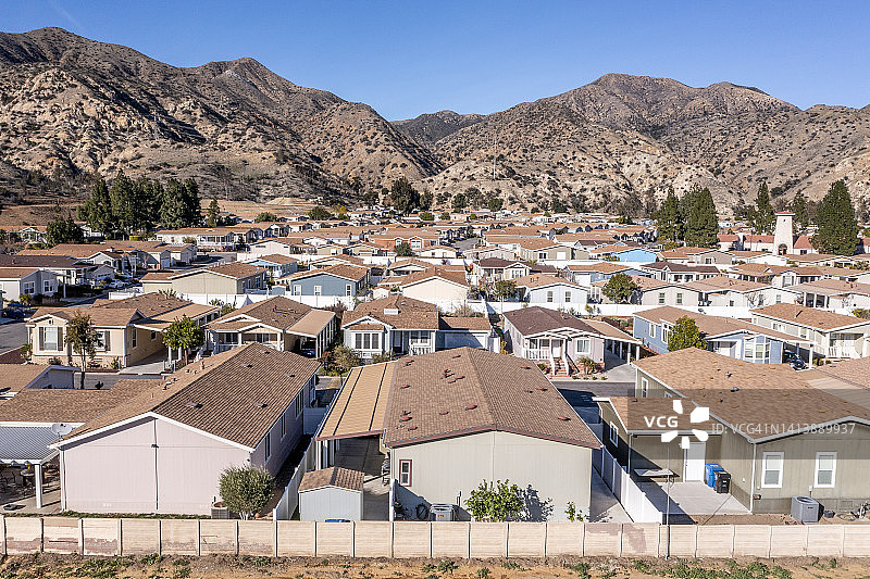 加利福尼亚州橡树岭住宅区图片素材