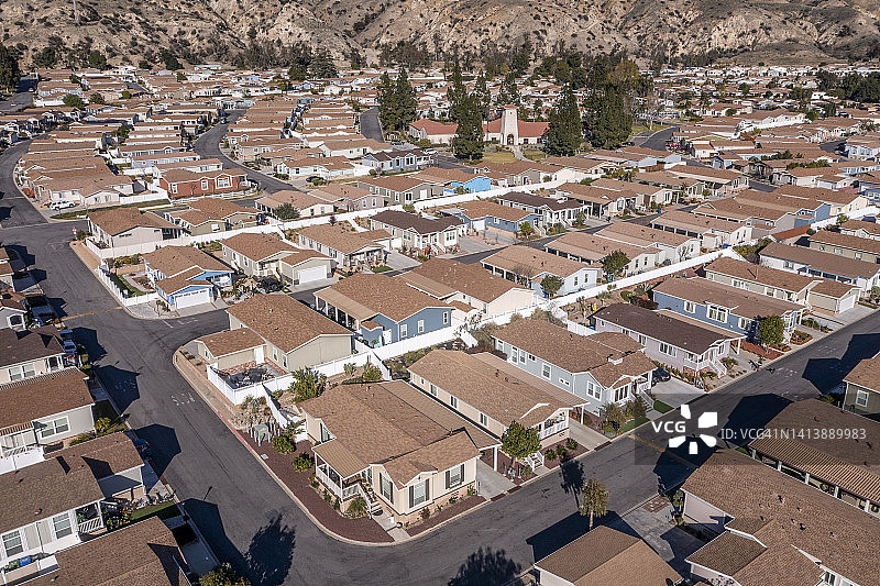加利福尼亚州橡树岭住宅区图片素材