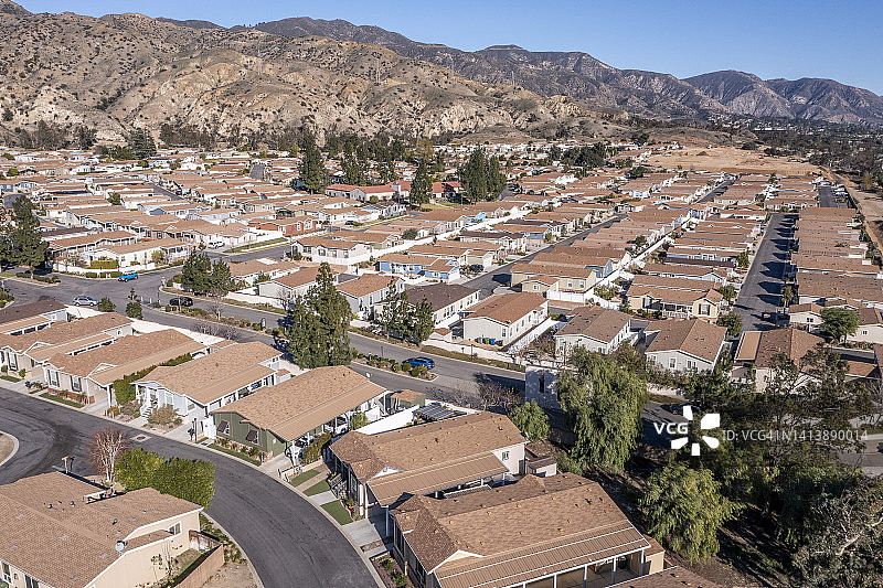 加利福尼亚州橡树岭住宅区图片素材